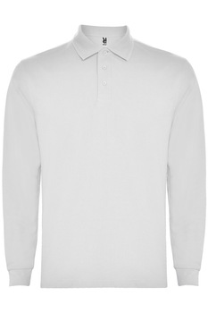 Tricou Polo cu maneca lunga, Carpe, Alb Tricou Polo cu maneca lunga, Carpe, Alb
