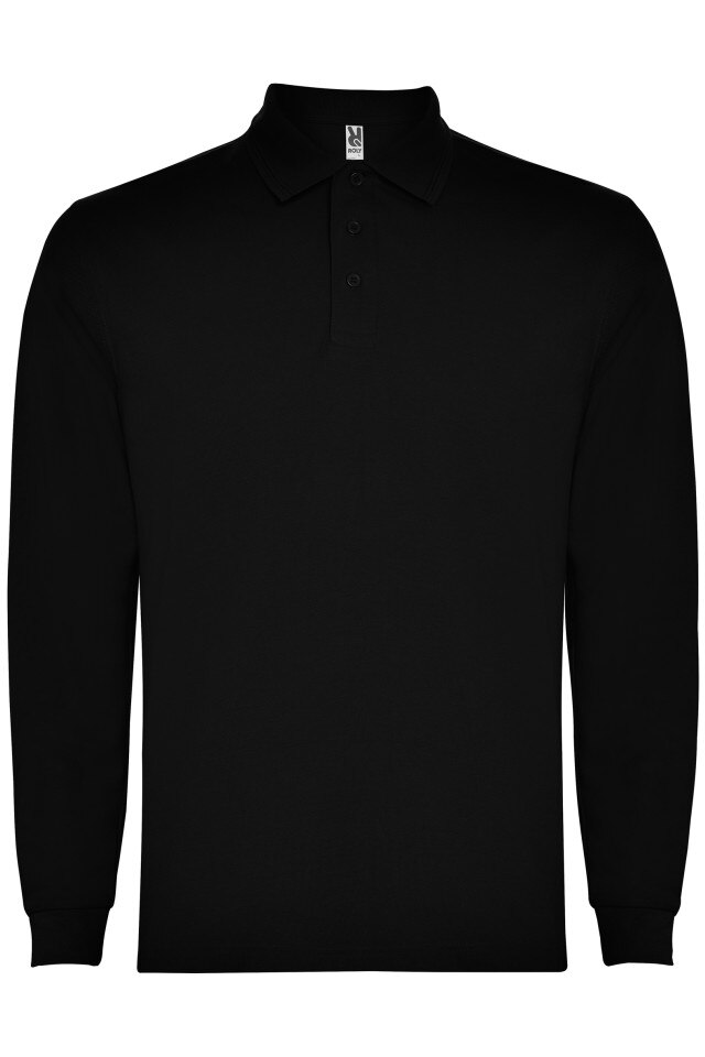 Tricou Polo cu maneca lunga, Carpe, Negru