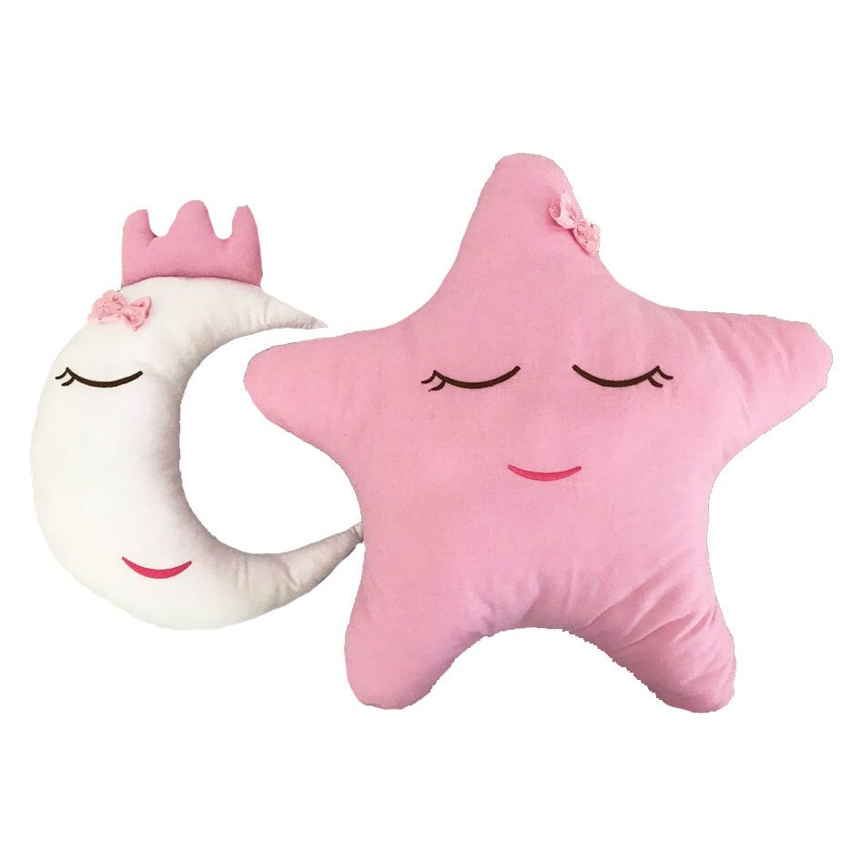 Set steluta si luna, roz