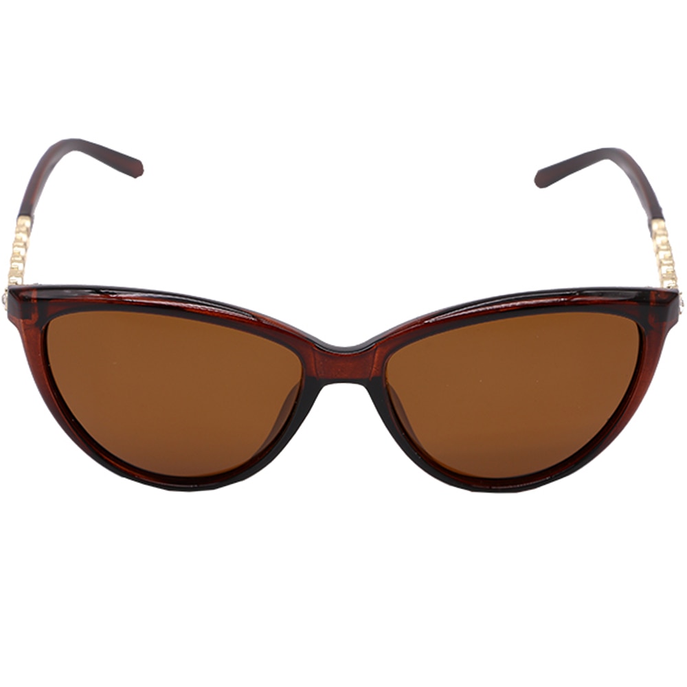 Ochelari de soare polarizati pentru femei, Ochi de pisica, p6053C2 Maro