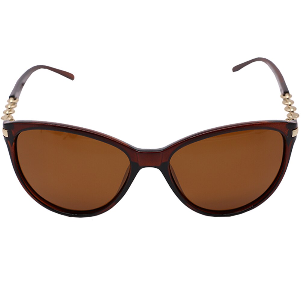 Ochelari de soare polarizati pentru femei, Ochi de pisica, P6058C2 Maro