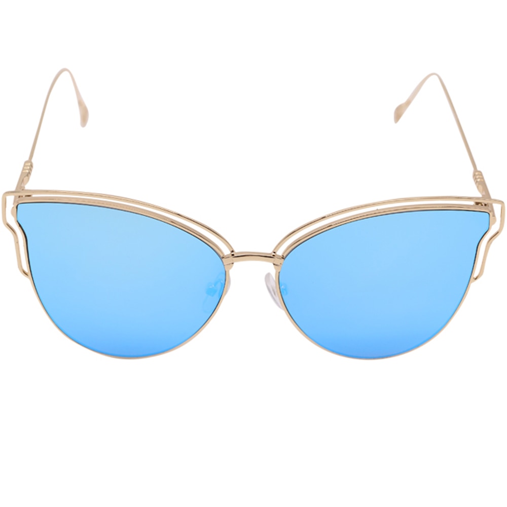 Ochelari de soare pentru femei, Ochi de pisica 3053C4 Albastru