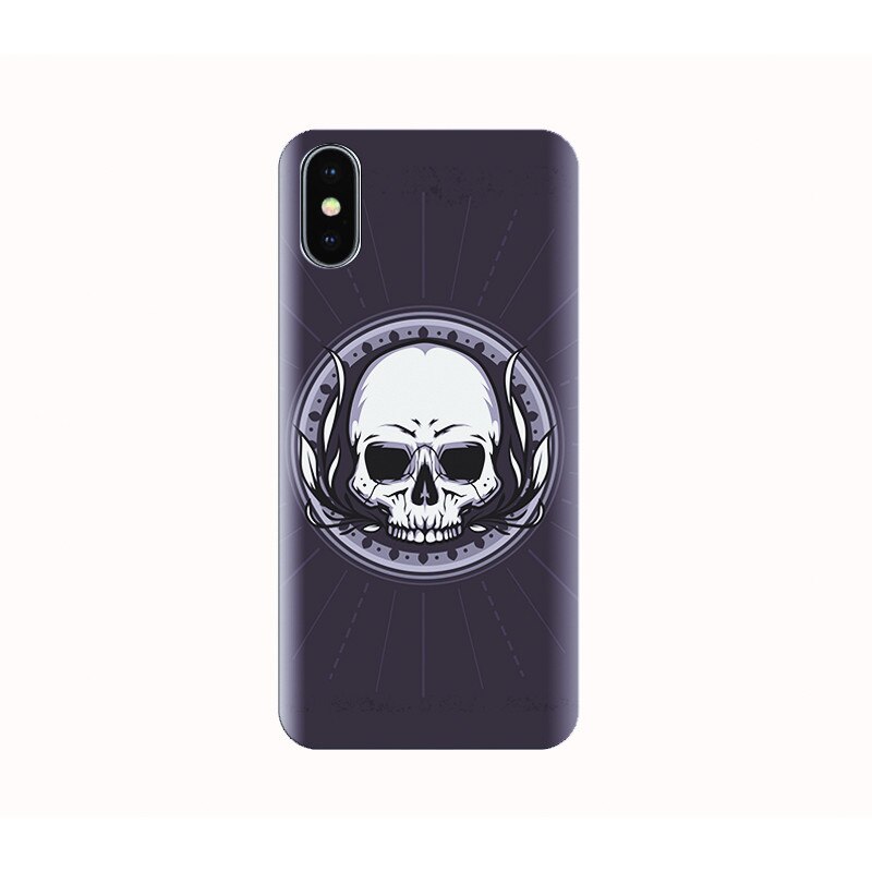 Husa silicon IPHONE X - bone skull club