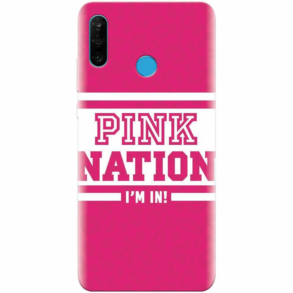 Husa silicon pentru Huawei P30 Lite, Pink Nation