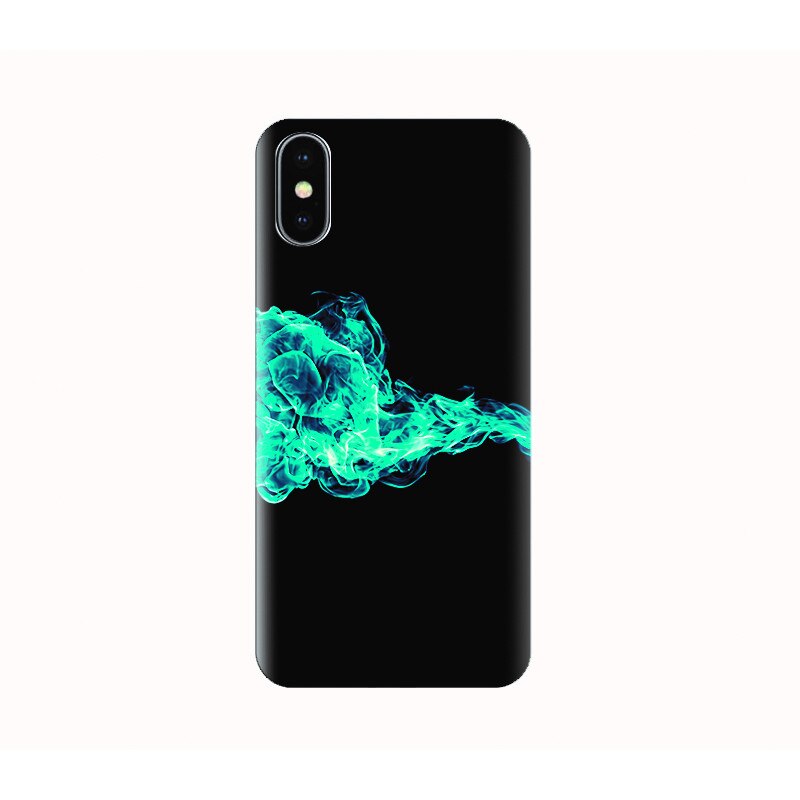 Husa silicon IPHONE X - blue grunge