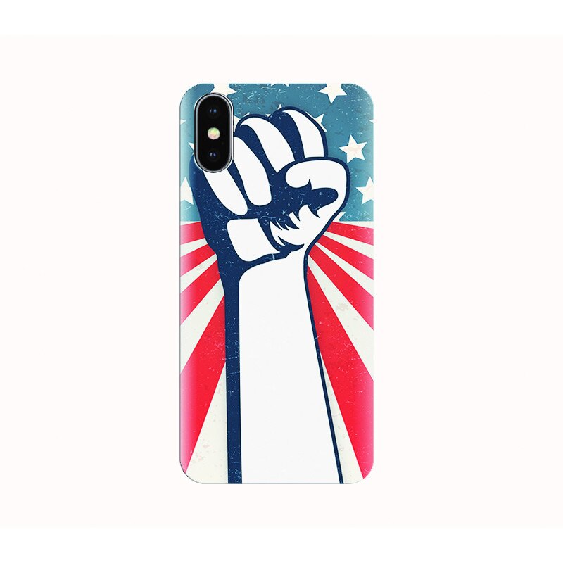 Husa silicon IPHONE X - american summer