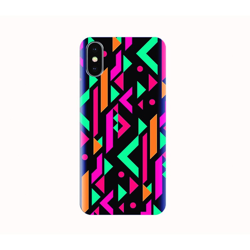 Husa silicon IPHONE X - alien geometrics