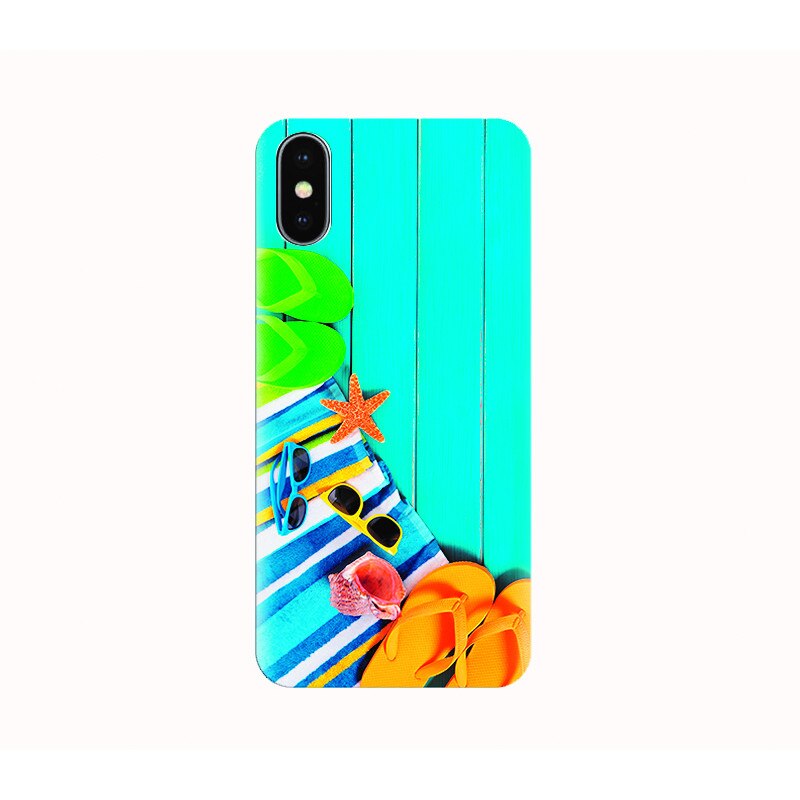 Husa silicon IPHONE X - beach stuff