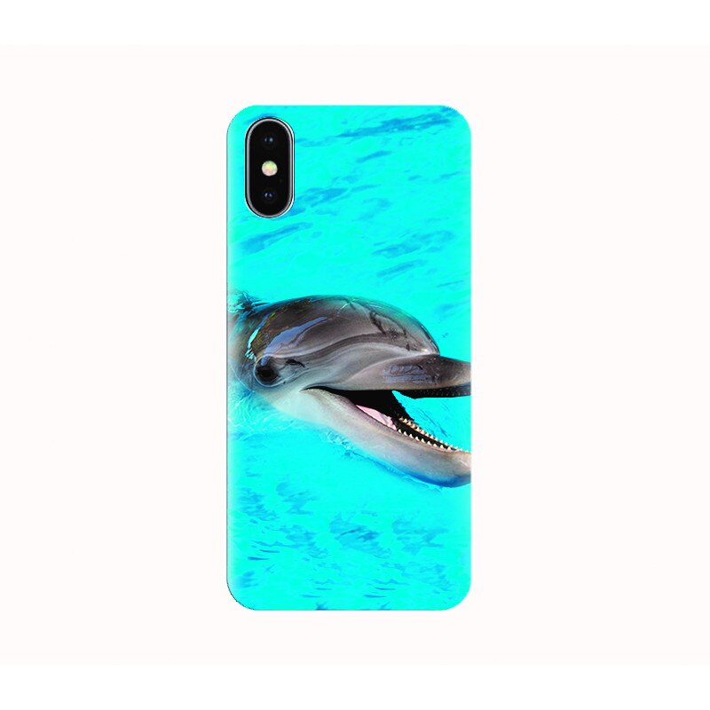 Husa silicon IPHONE X - baby dolphin