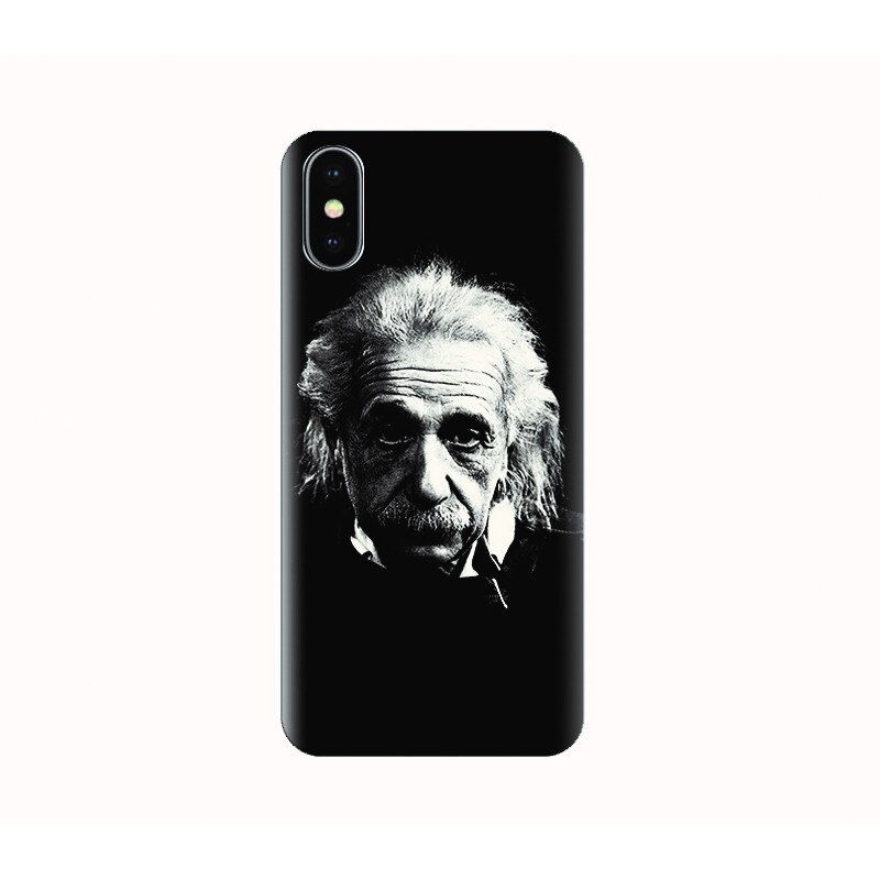 Husa silicon IPHONE X - albert einstein