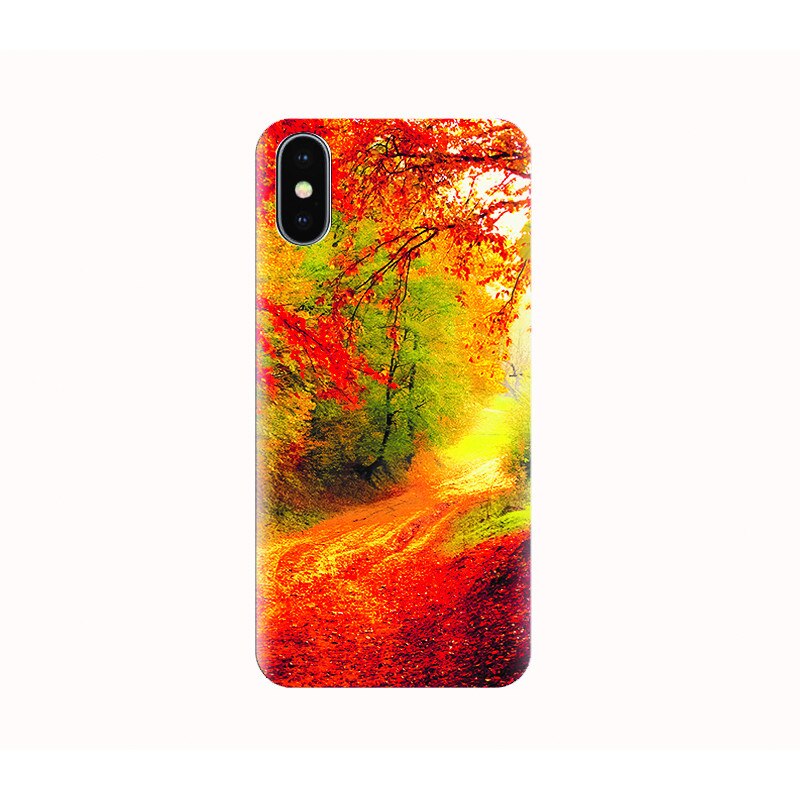 Husa silicon IPHONE X - autumn bend