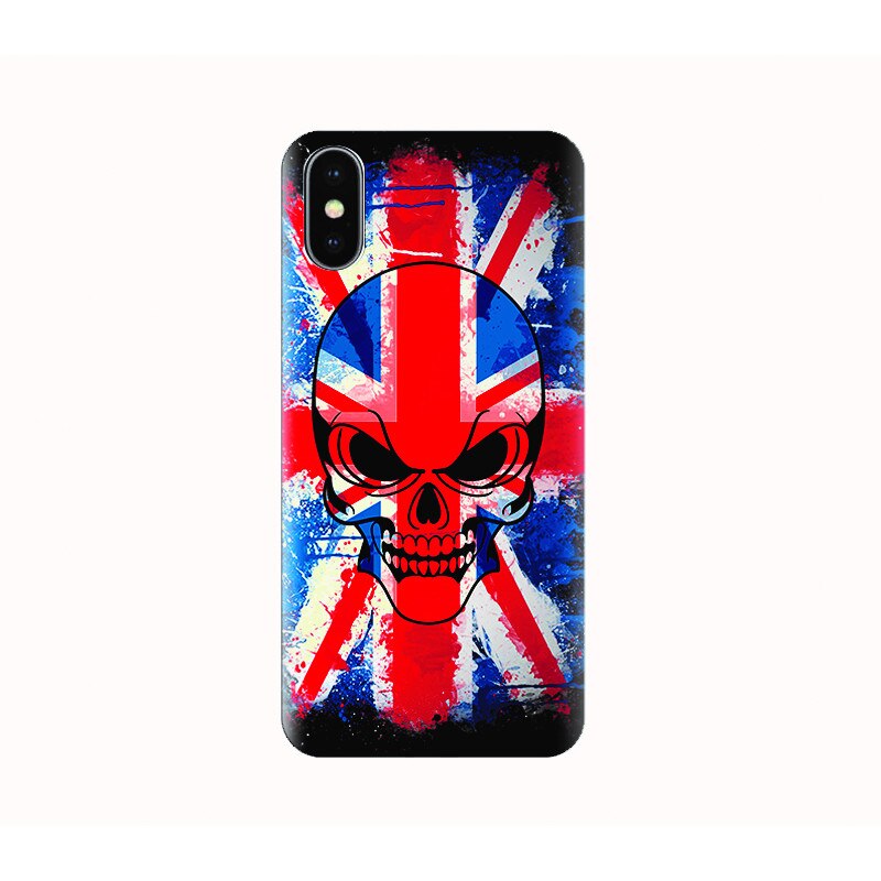 Husa silicon IPHONE X - british skull