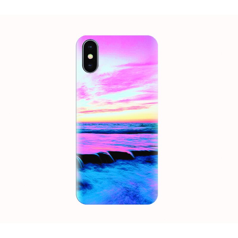 Husa silicon IPHONE X - beach pool