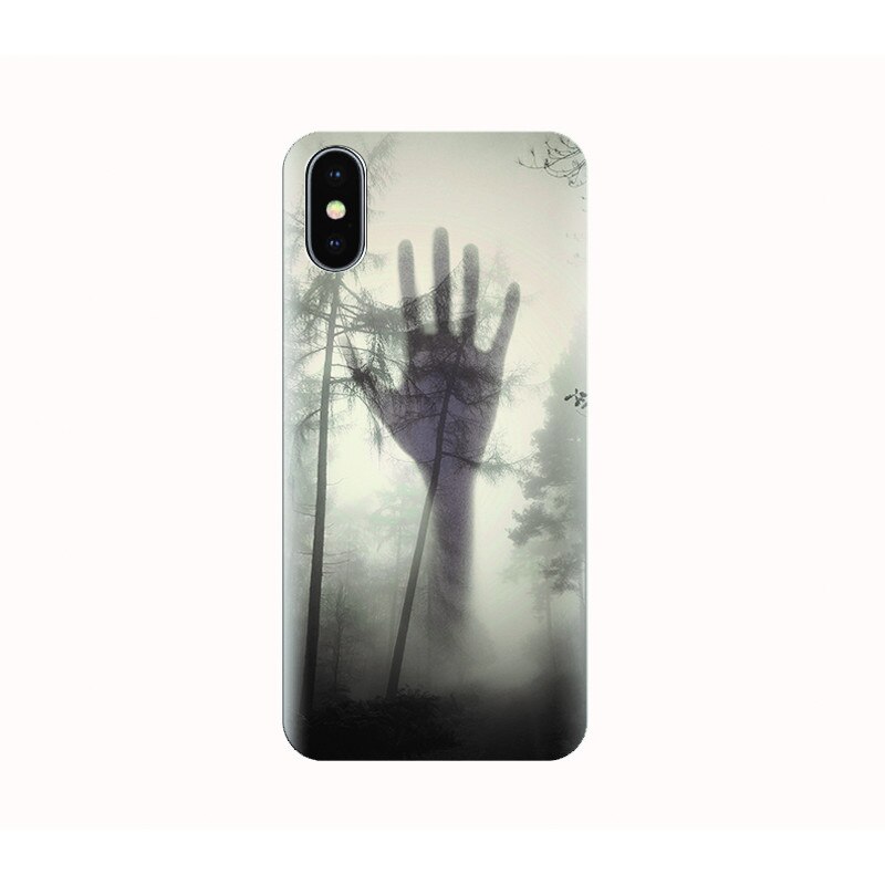Husa silicon IPHONE X - creepy hand