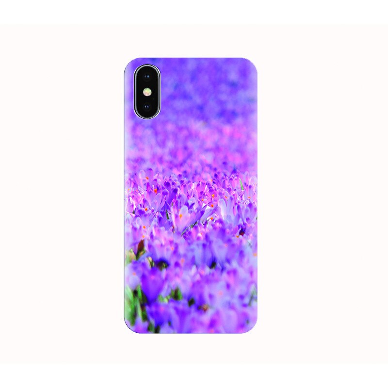 Husa silicon IPHONE X - crocus field