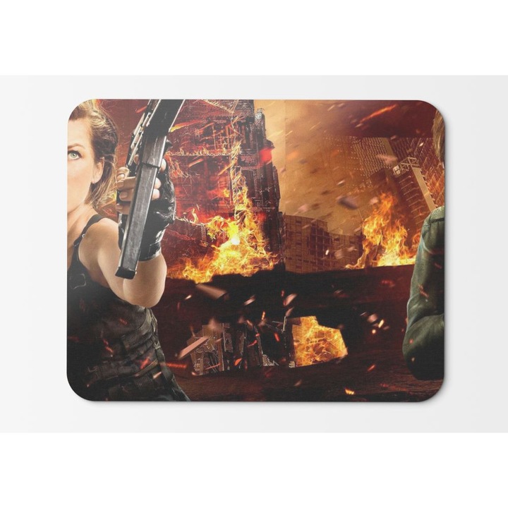 Mouse Pad Milla Jovovich Ruby Rose Resident Evil The Final Chapter - 21.5 x 27 x 0.3cm