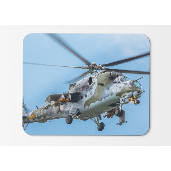 Egérpad Mil Mi Helikopter Gunship Attack Helikopter Czech Air - 21,5 x 27 x 0,3 cm