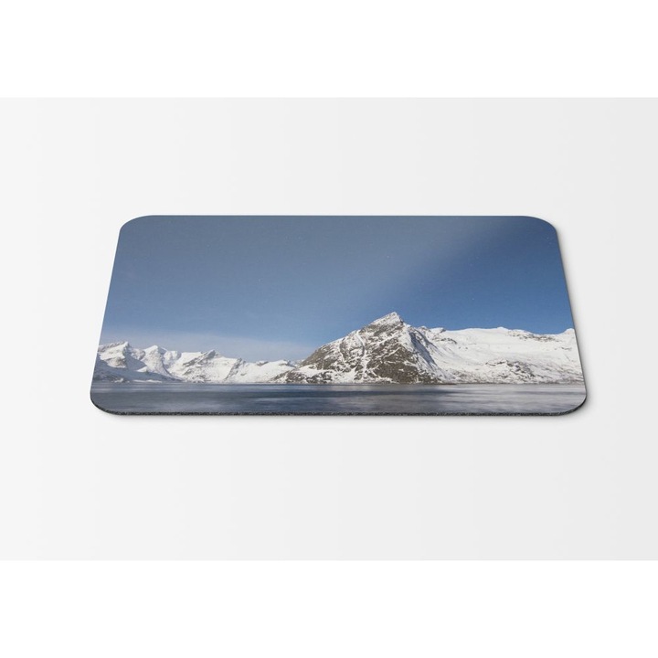Mouse Pad Norway Winter Mountains Lake - 21.5 x 27 x 0.3cm