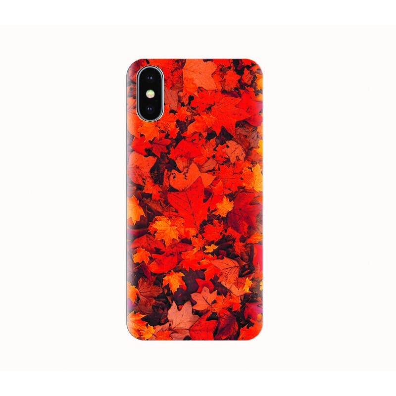 Husa silicon IPHONE X - fall foliage