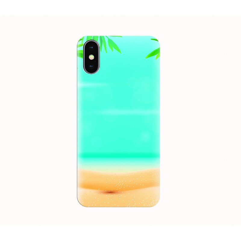 Husa silicon IPHONE X - clean beach