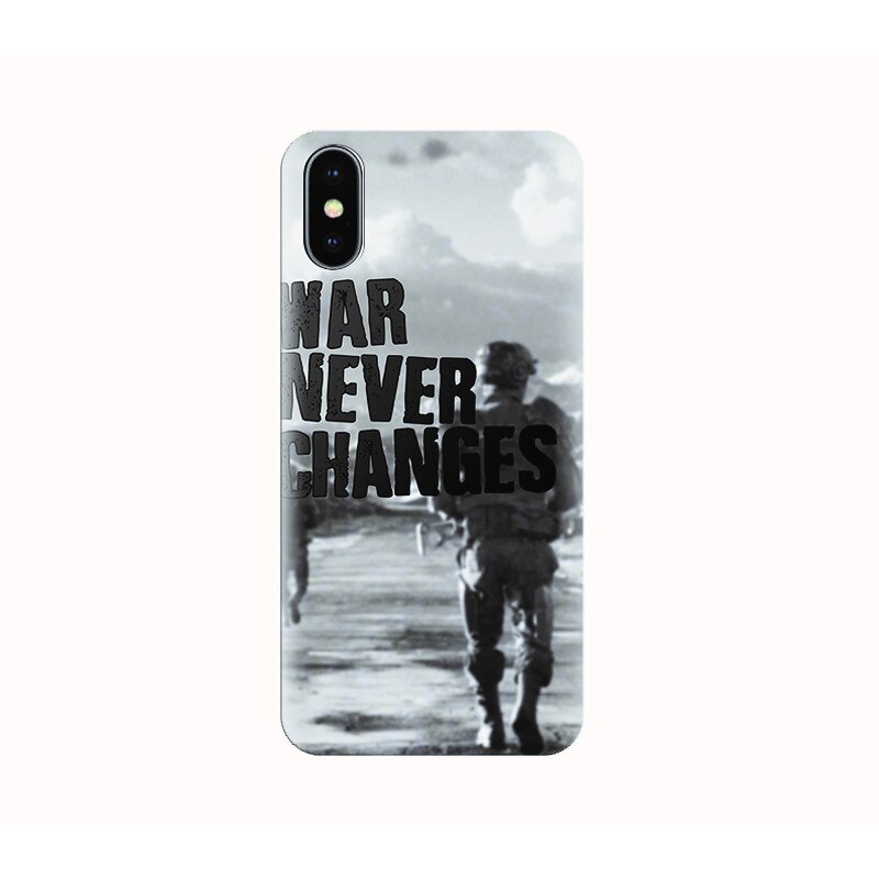 Husa silicon IPHONE X - fallout war never changes