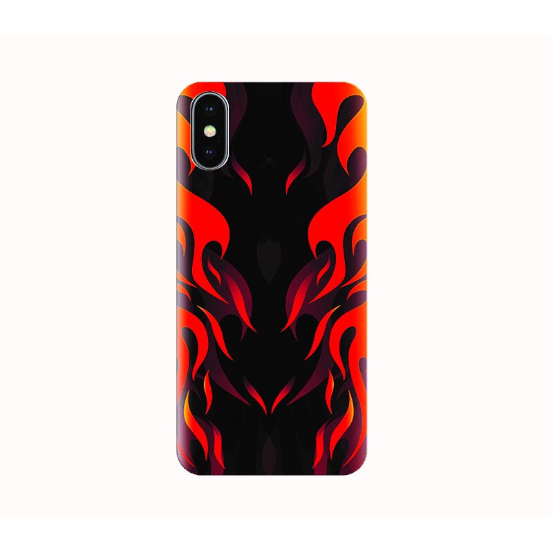 Husa silicon IPHONE X - fire on