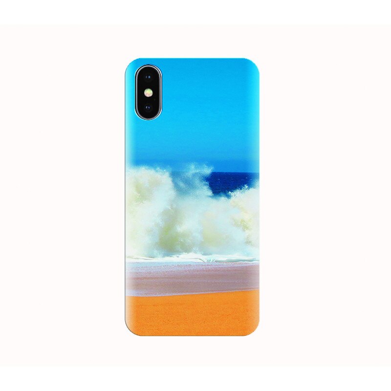 Husa silicon IPHONE X - crashing waves