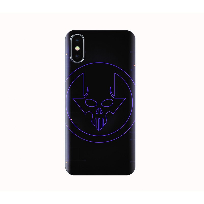 Husa silicon IPHONE X - cyber skull