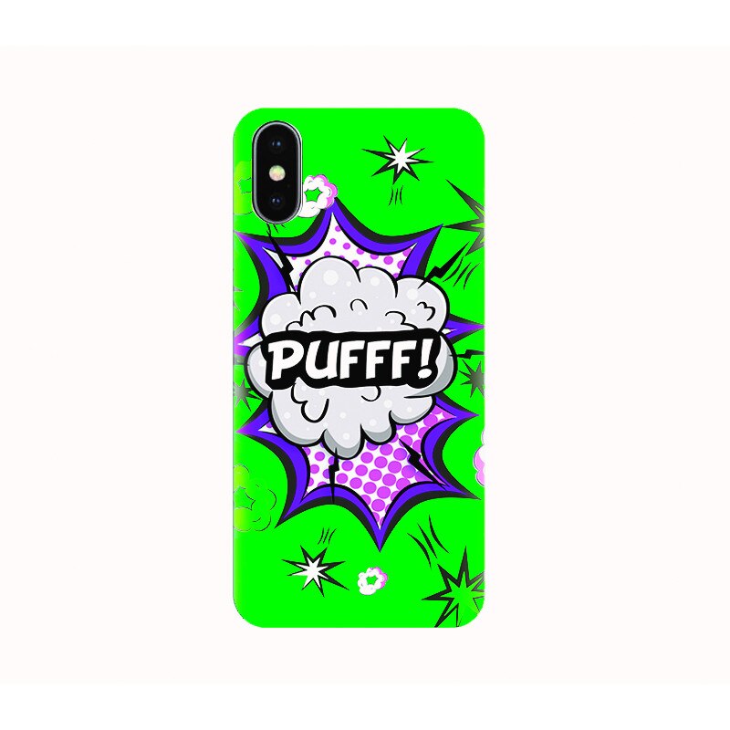 Husa silicon IPHONE X - comic puff
