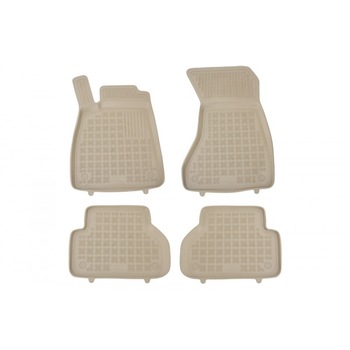 Set 4 Covorase Presuri Auto Bej din Cauciuc Audi A4 B8 2015+, A5 Sportback II 2016+ Set 4 Covorase Presuri Auto Bej din Cauciuc Audi A4 B8 2015+, A5 Sportback II 2016+