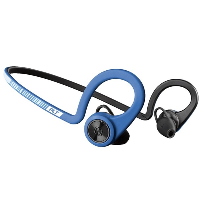 Слушалки Plantronics Backbeat FIT Power Blue, безжични, до 10 метра, спортни, сини