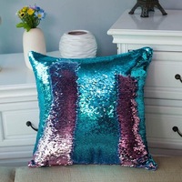 Perna decorativa 4, model paiete reversibile, 40x40cm, lila cu turcoaz