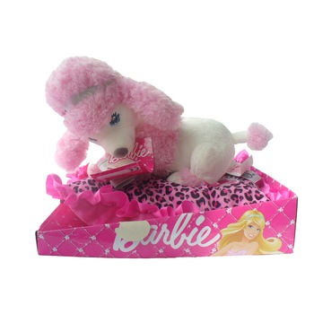 Jucarie din plus - Animal de companie Barbie pe perna, Pudel Jucarie din plus - Animal de companie Barbie pe perna, Pudel