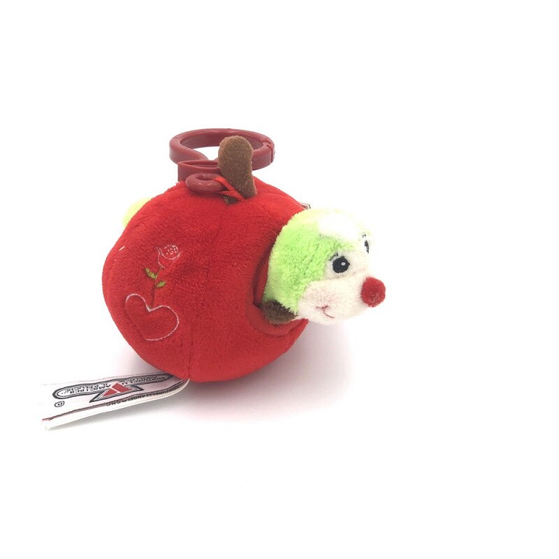 Breloc din plus Vierme verde