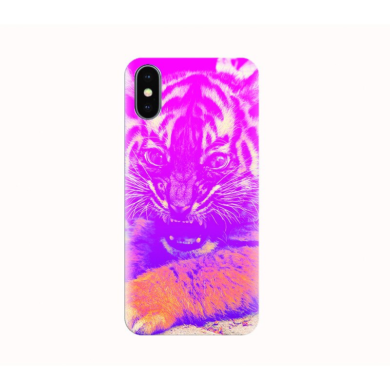 Husa silicon IPHONE X - crazy cat