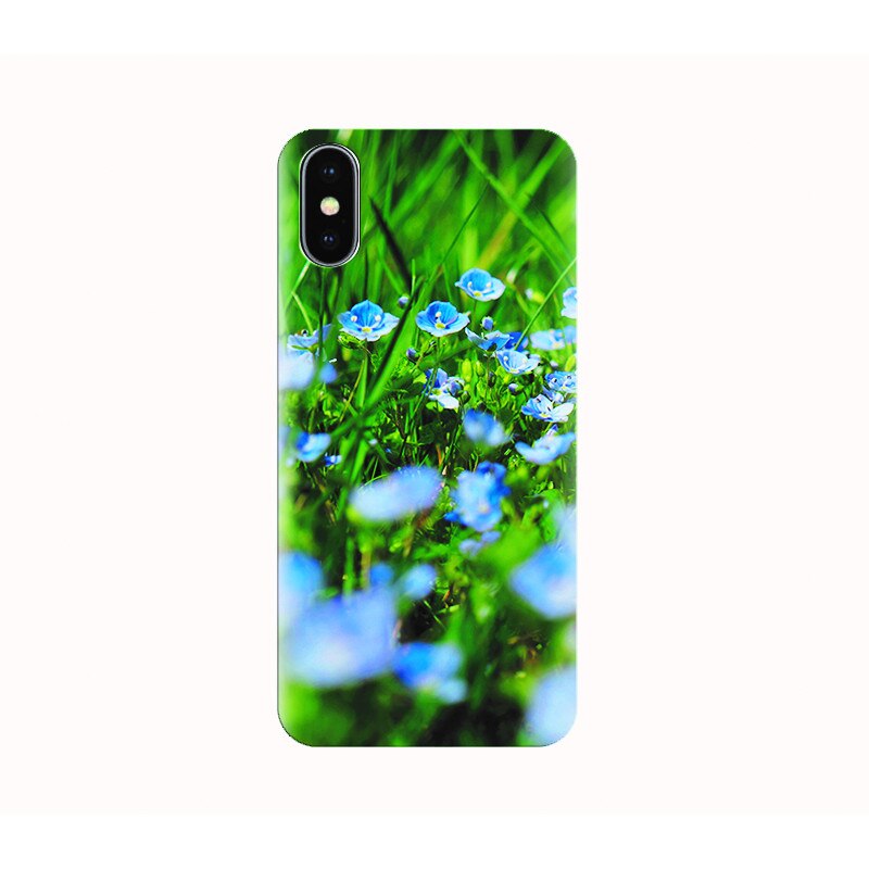 Husa silicon IPHONE X - chamaedrys flowers