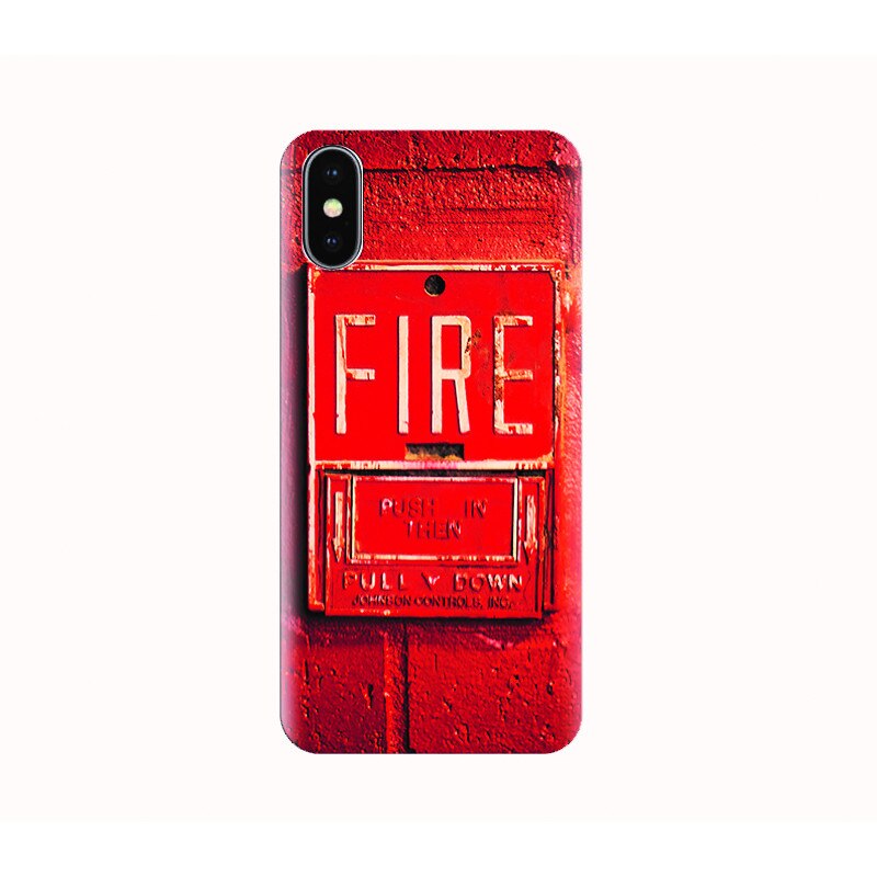 Husa silicon IPHONE X - fire man