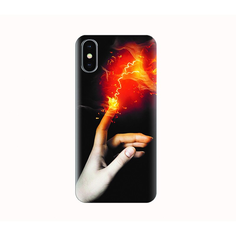 Husa silicon IPHONE X - fire touch