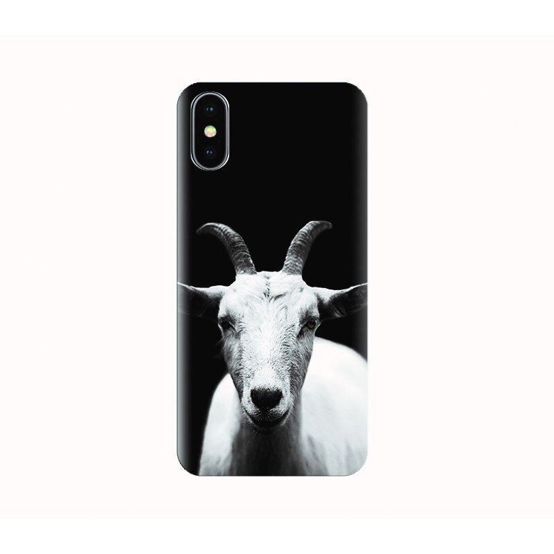 Husa silicon IPHONE X - grey goat