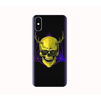 Husa silicon IPHONE X - hipster skull Husa silicon IPHONE X - hipster skull