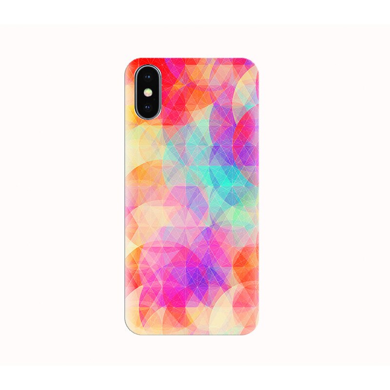 Husa silicon IPHONE X - geometric fade