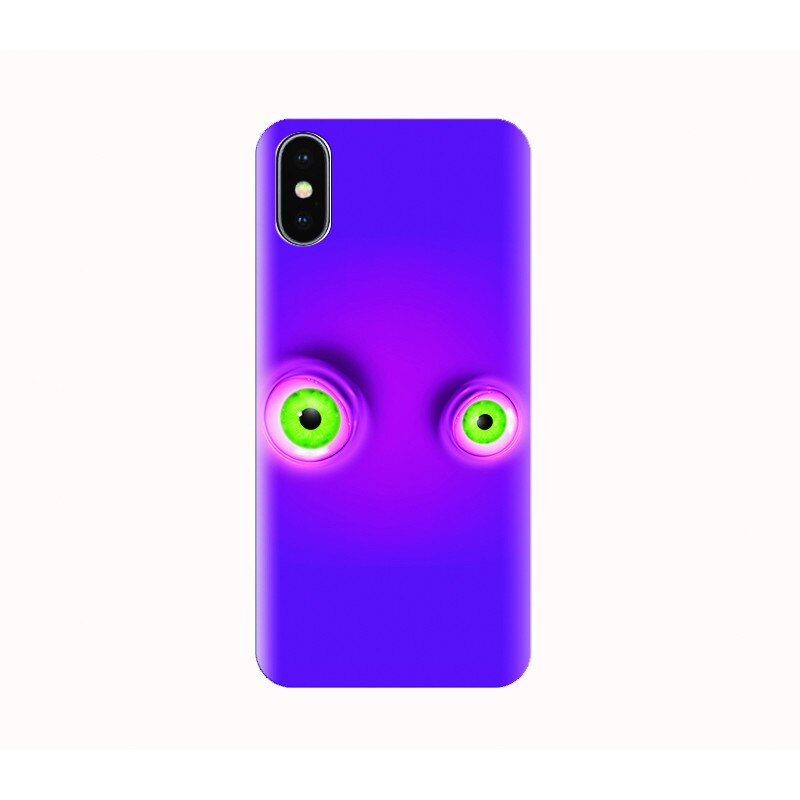 Husa silicon IPHONE X - green eyes