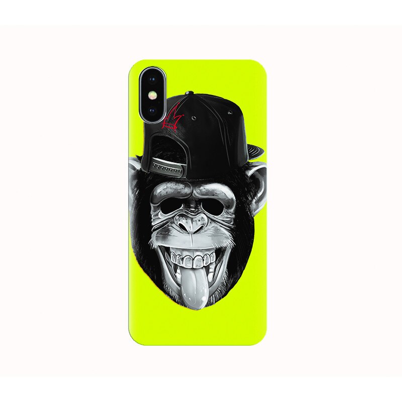 Husa silicon IPHONE X - funny monkey
