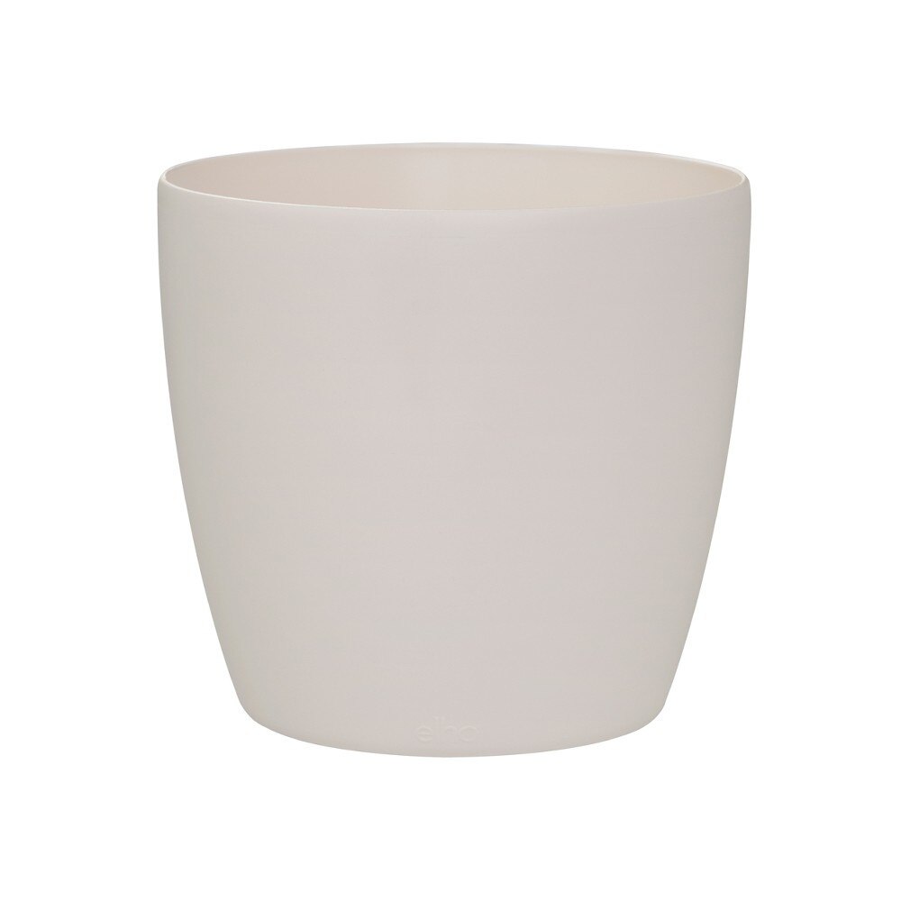 Masca de ghiveci cu roti Brussels Round Wheels cu diametrul de 35 cm crem