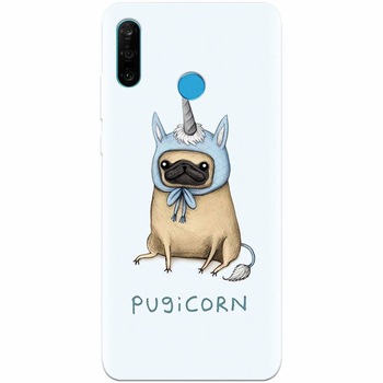 Husa silicon pentru Huawei P30 Lite, Pugicorn Husa silicon pentru Huawei P30 Lite, Pugicorn
