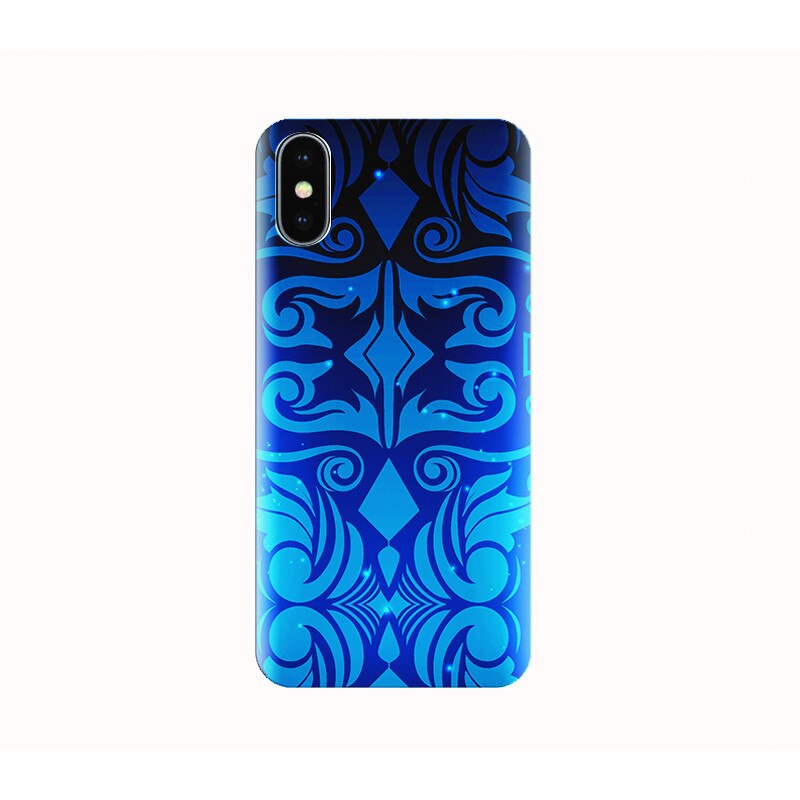 Husa silicon IPHONE X - graphic blue