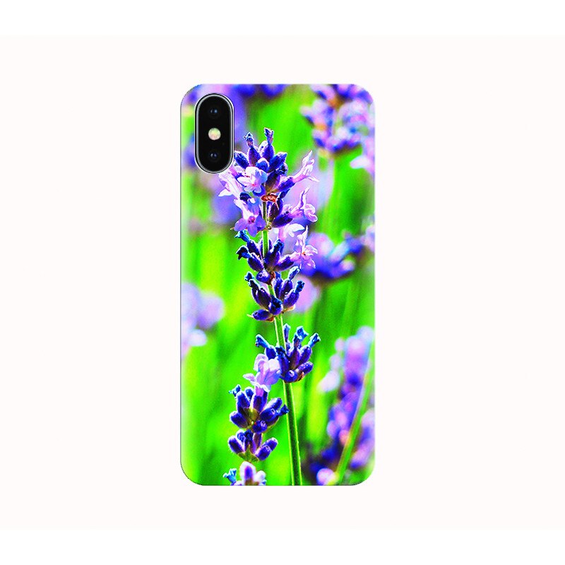 Husa silicon IPHONE X - lavender flower