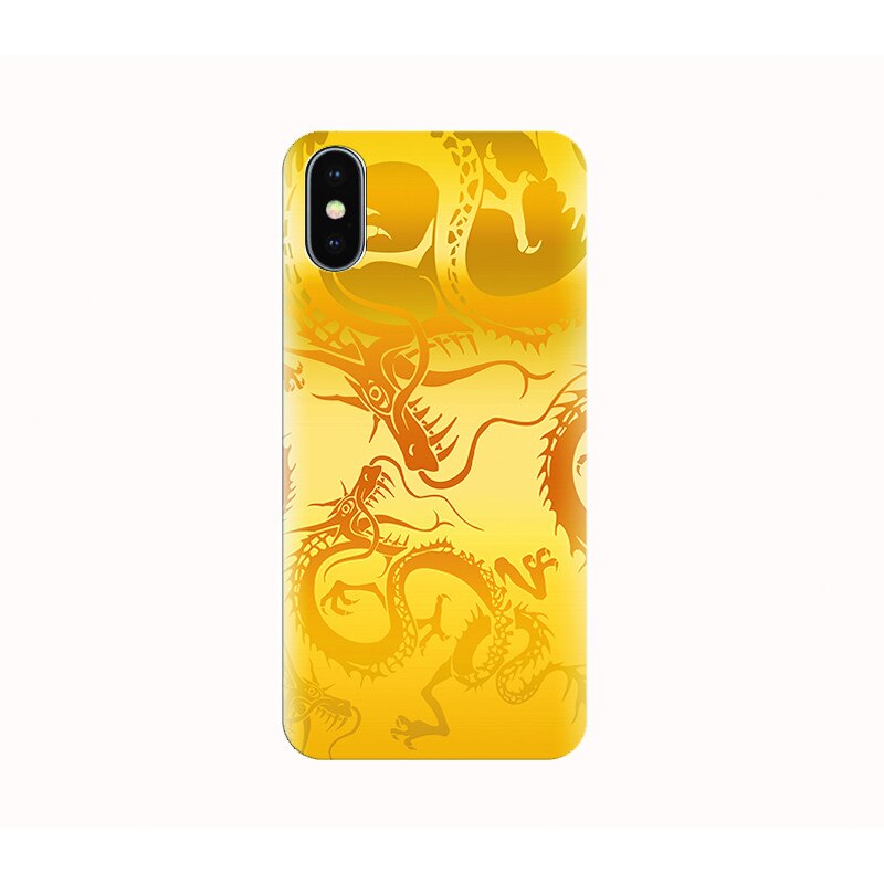 Husa silicon IPHONE X - gold glitter