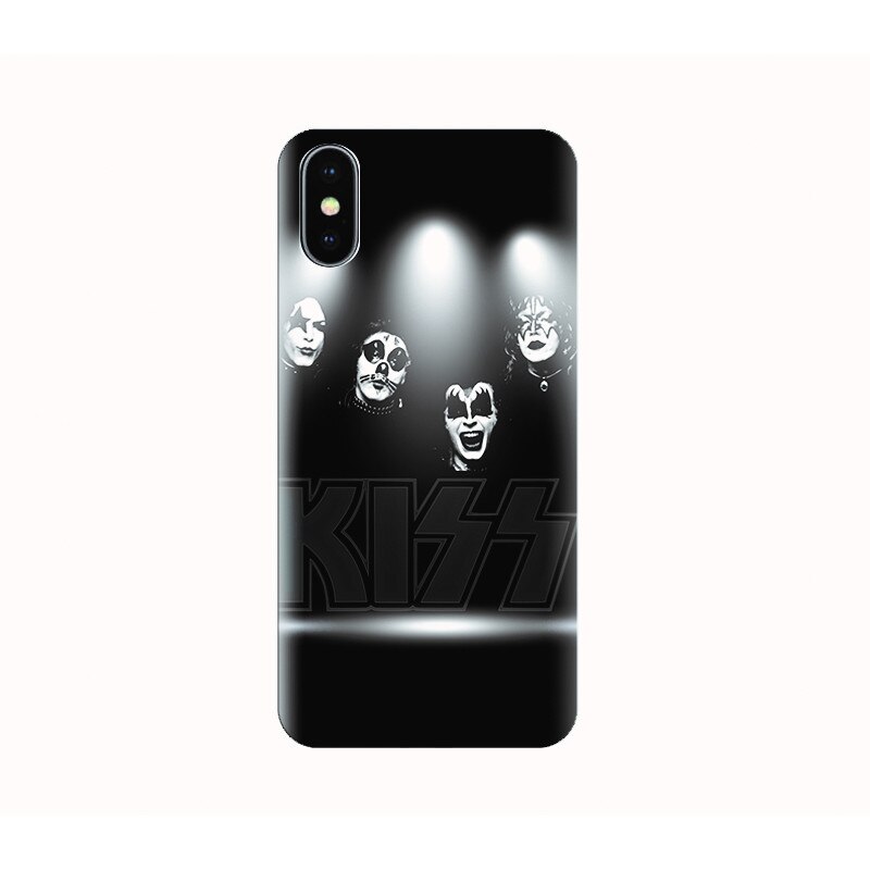 Husa silicon IPHONE X - kiss band