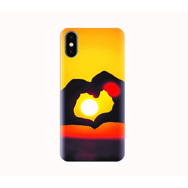Husa silicon IPHONE X - love sunsets
